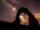 Milky Way over the park, Arches National Park, 2014.