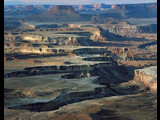 View from Green River Overlook across canyons at Canyonlands National Park